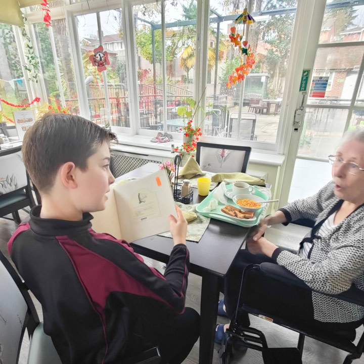 St Marys Pupils Share Stories With Residents At Old Shenfield Place